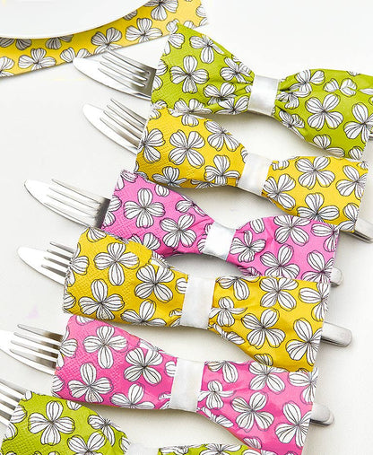Dinner Napkin, Pink Graphic Flower 20Pk - Abbott