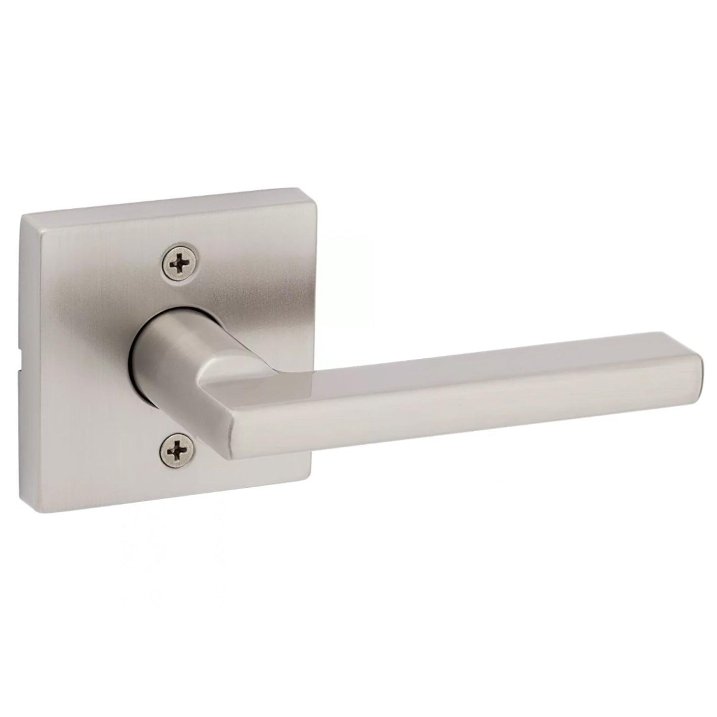 kwikset | halifax lever door handle | hall/closet | satin nickel | square - Home Revival Shop