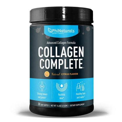 PhiNaturals Collagen Complete Drink Mix Supplement, Citrus - 30 Day Supply - Home Revival Shop