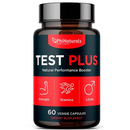 PhiNaturals Natural Men's TEST PLUS Natural Performance Booster - 60 Capsules - Home Revival Shop